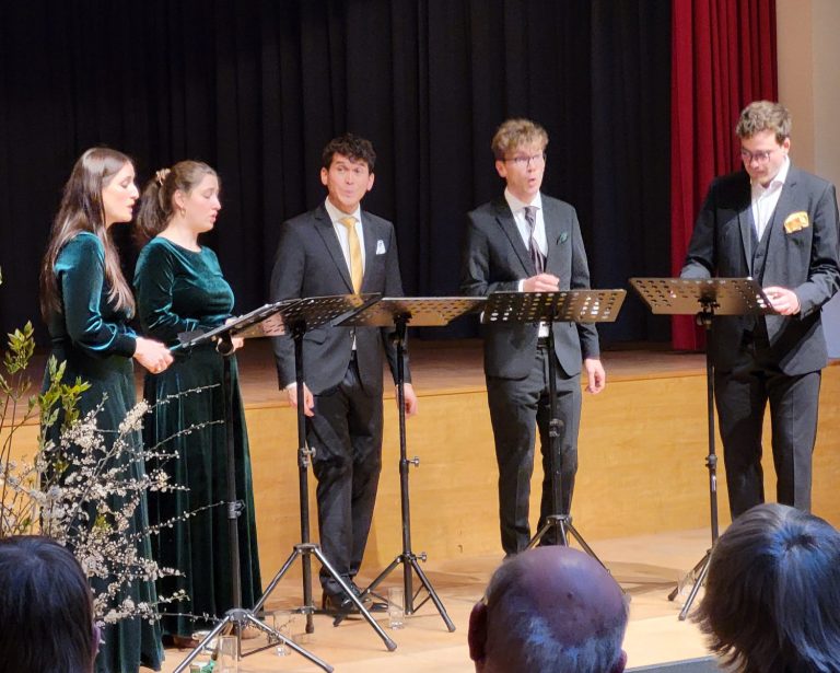 Das Calmus Ensemble am 2. April im Sennhof am Schloss